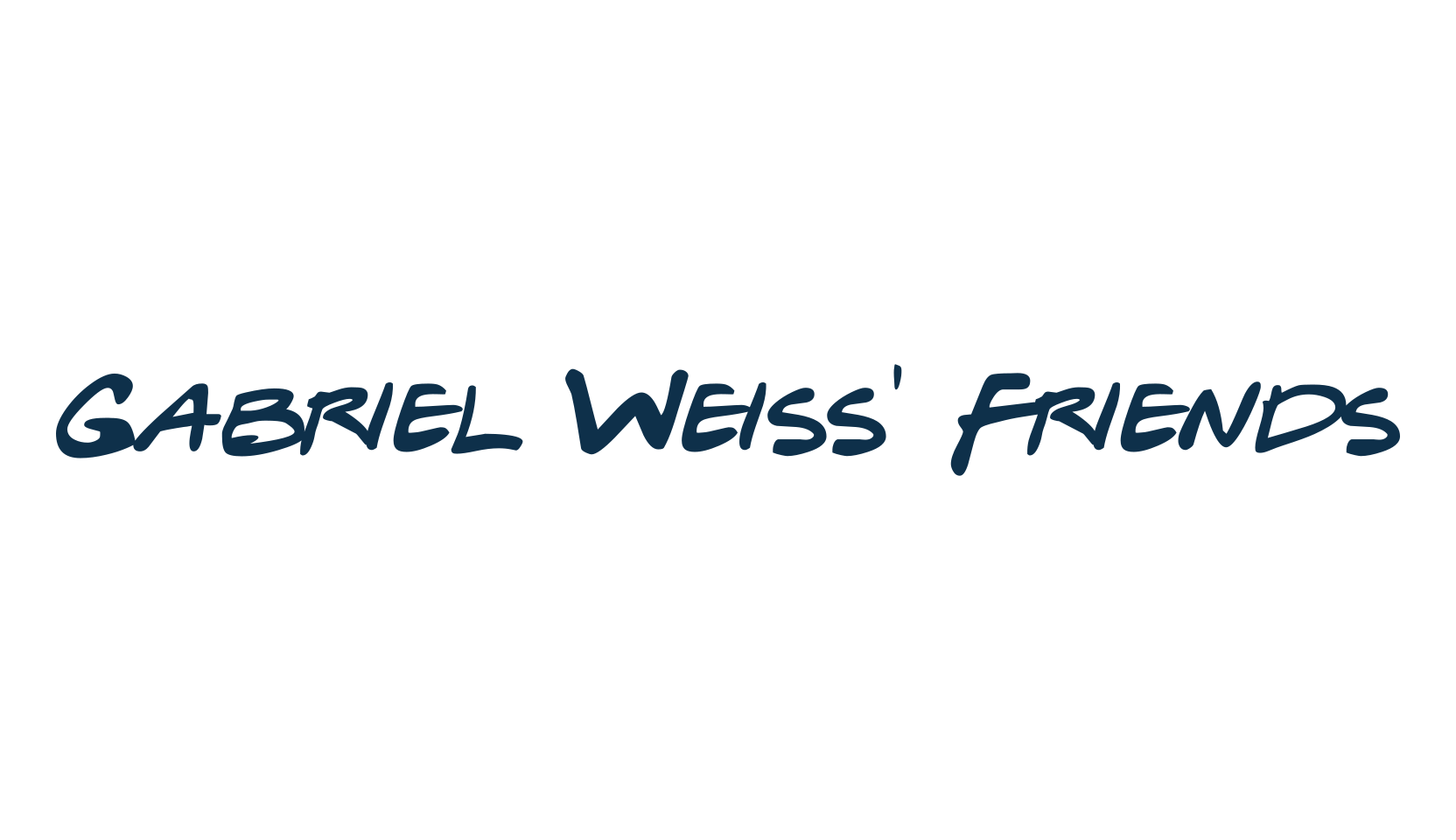 Gabriel Weiss' Friends, handwriting font preview