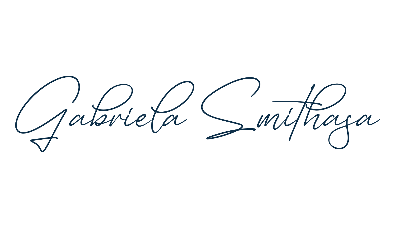 Gabriela Smithasa, handwriting font preview