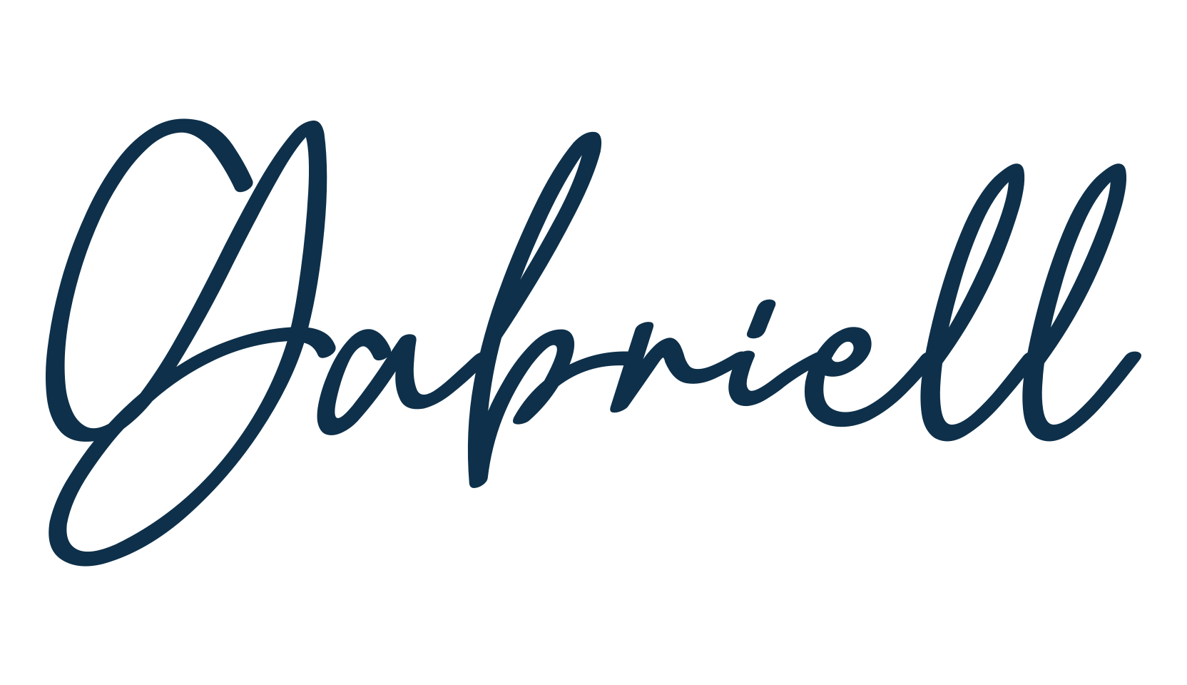 Gabriell, script handwritten fancy decorative calligraphy font preview