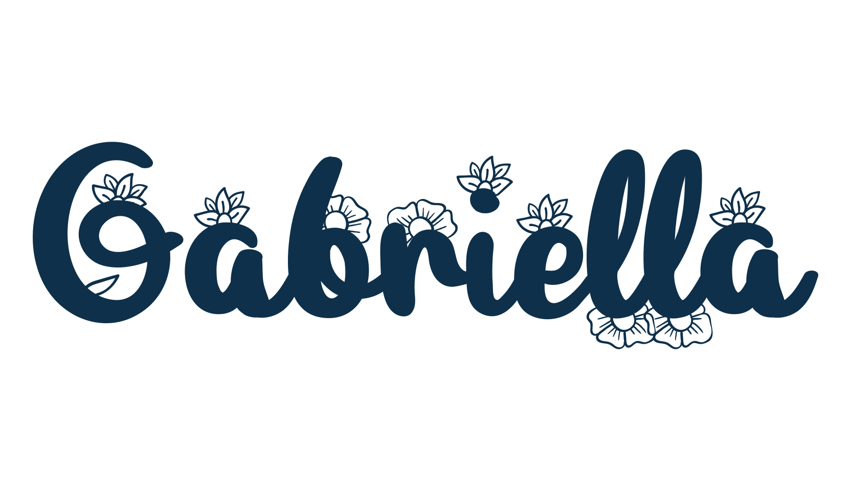 Gabriella (gabriella-3), decorative font preview