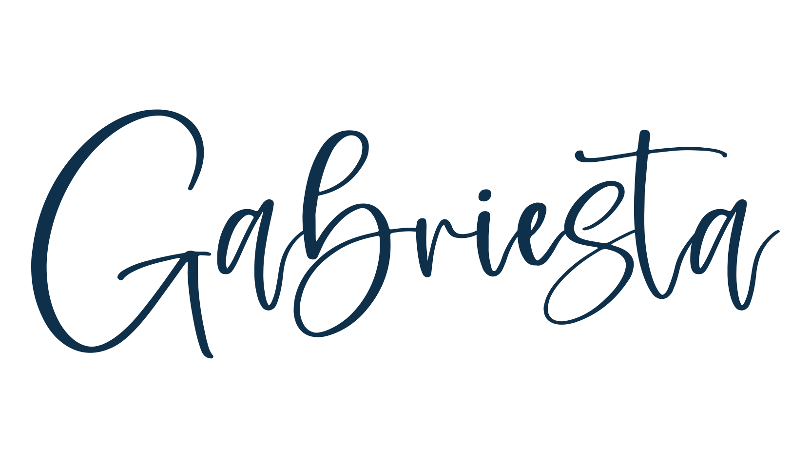 Gabriesta, script handwritten fancy decorative calligraphy font preview