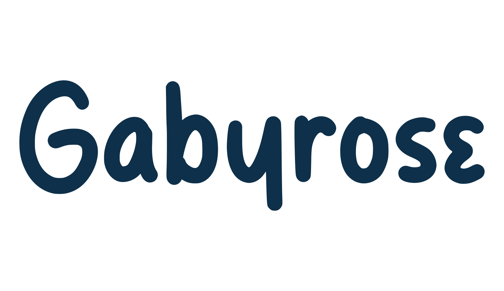 Gabyrose, handwriting font preview