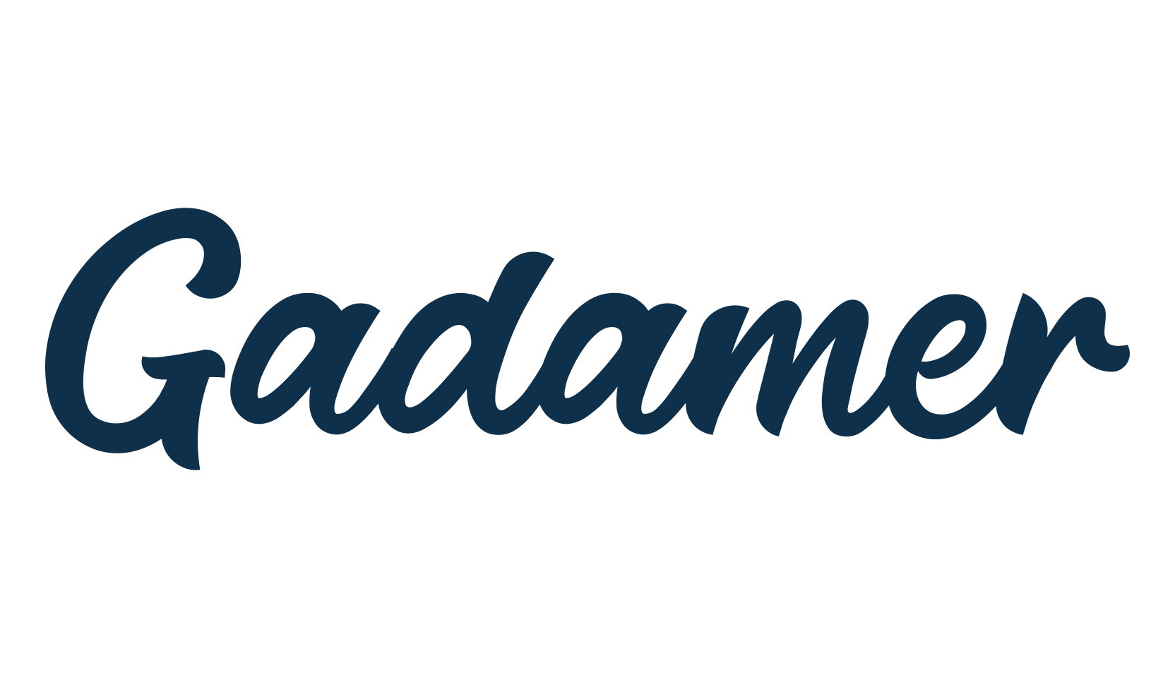 Gadamer, fancy decorative font preview