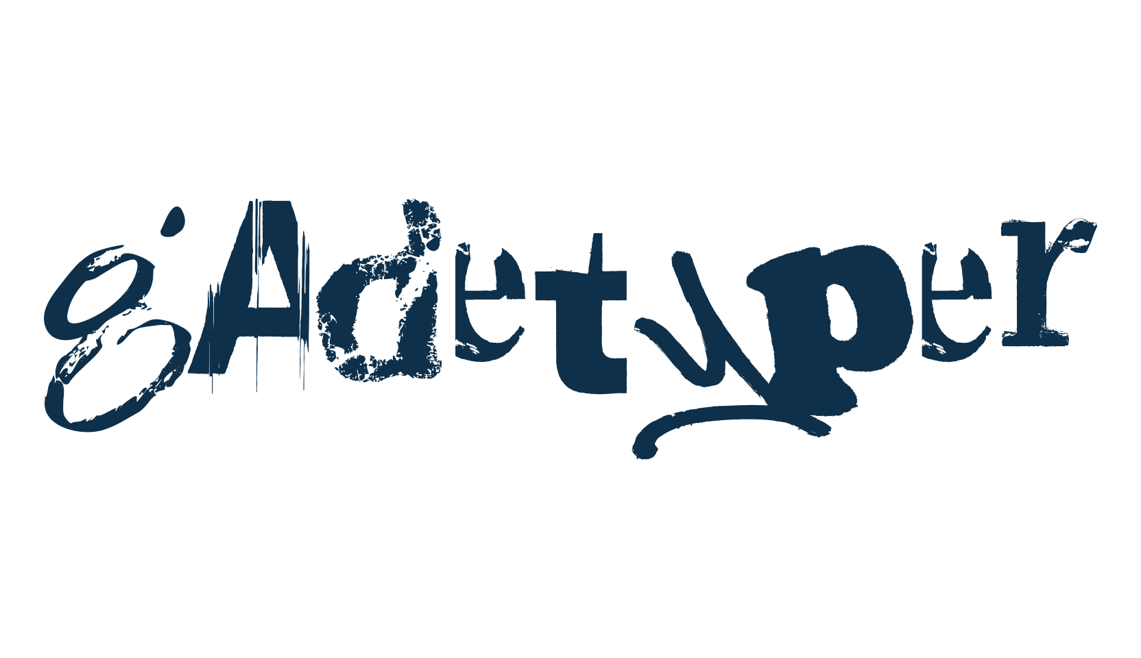 Gadetyper, fancy distorted decorative font preview
