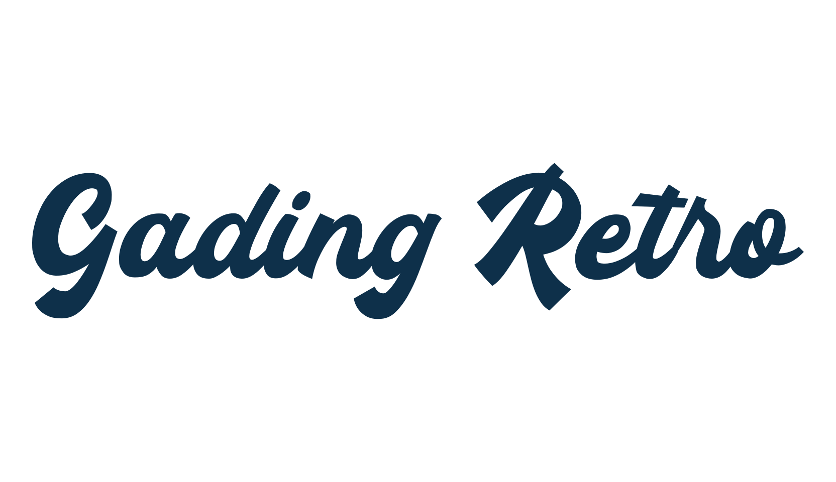 Gading Retro, old school font preview