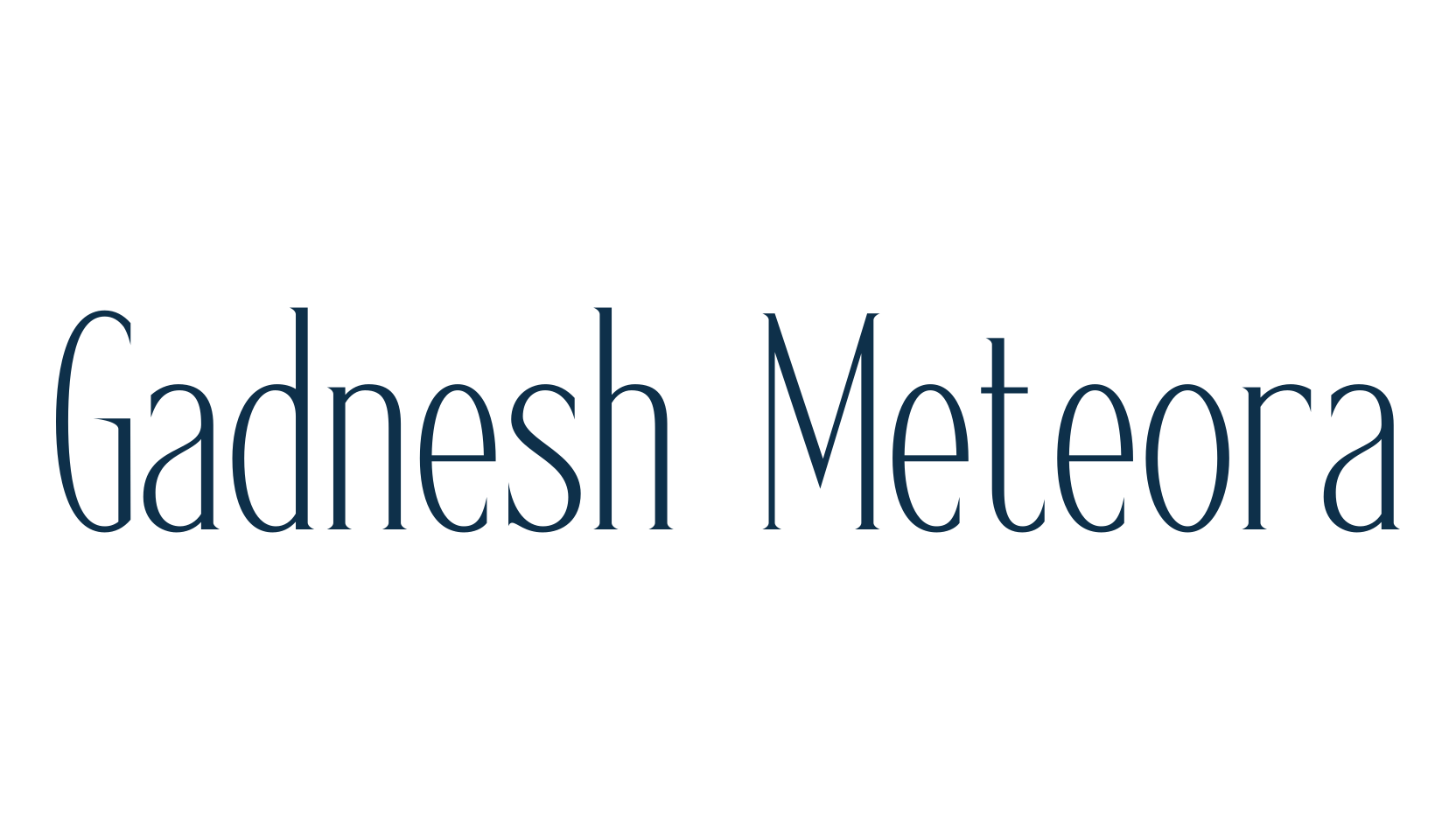 Gadnesh Meteora, basic serif font preview