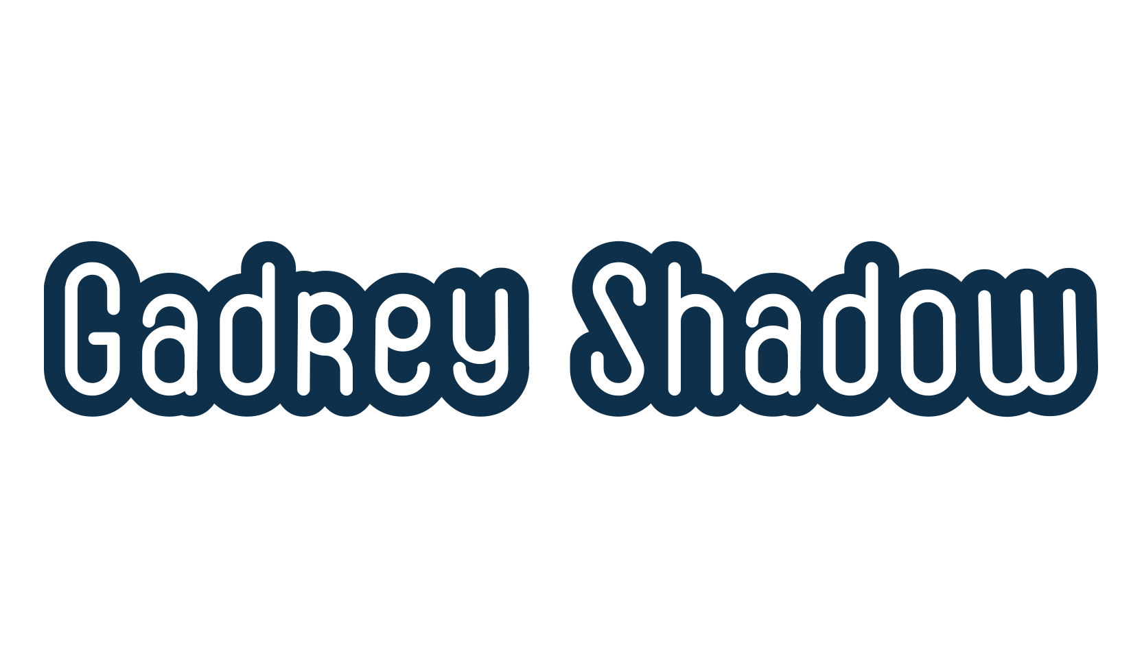 Gadrey Shadow, fancy various decorative font preview