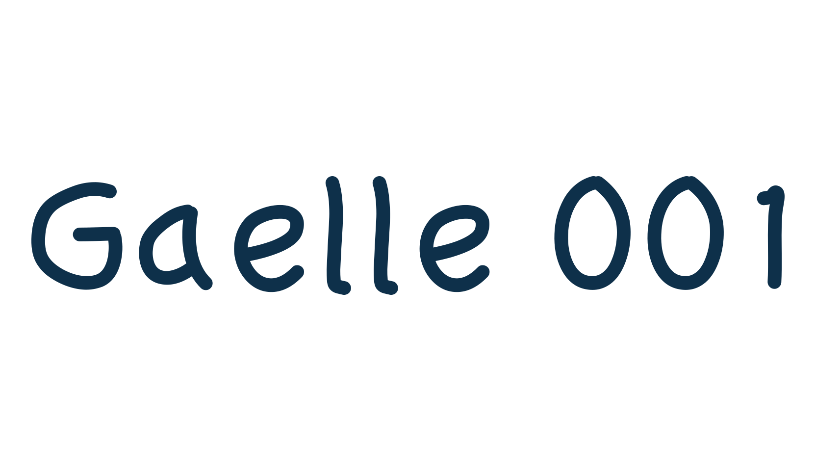 Gaelle 001, script handwritten fancy decorative calligraphy font preview