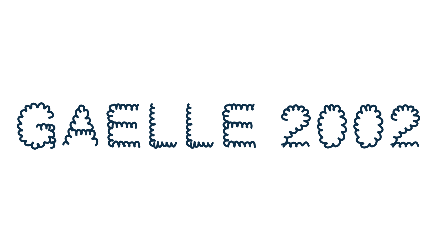 Gaelle 2002, fancy various decorative script calligraphy font preview
