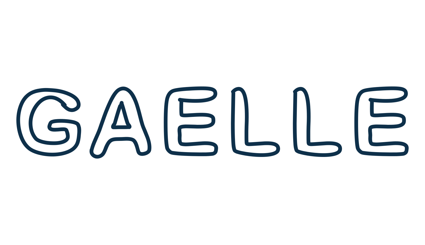 Gaelle, fancy cartoon decorative font preview