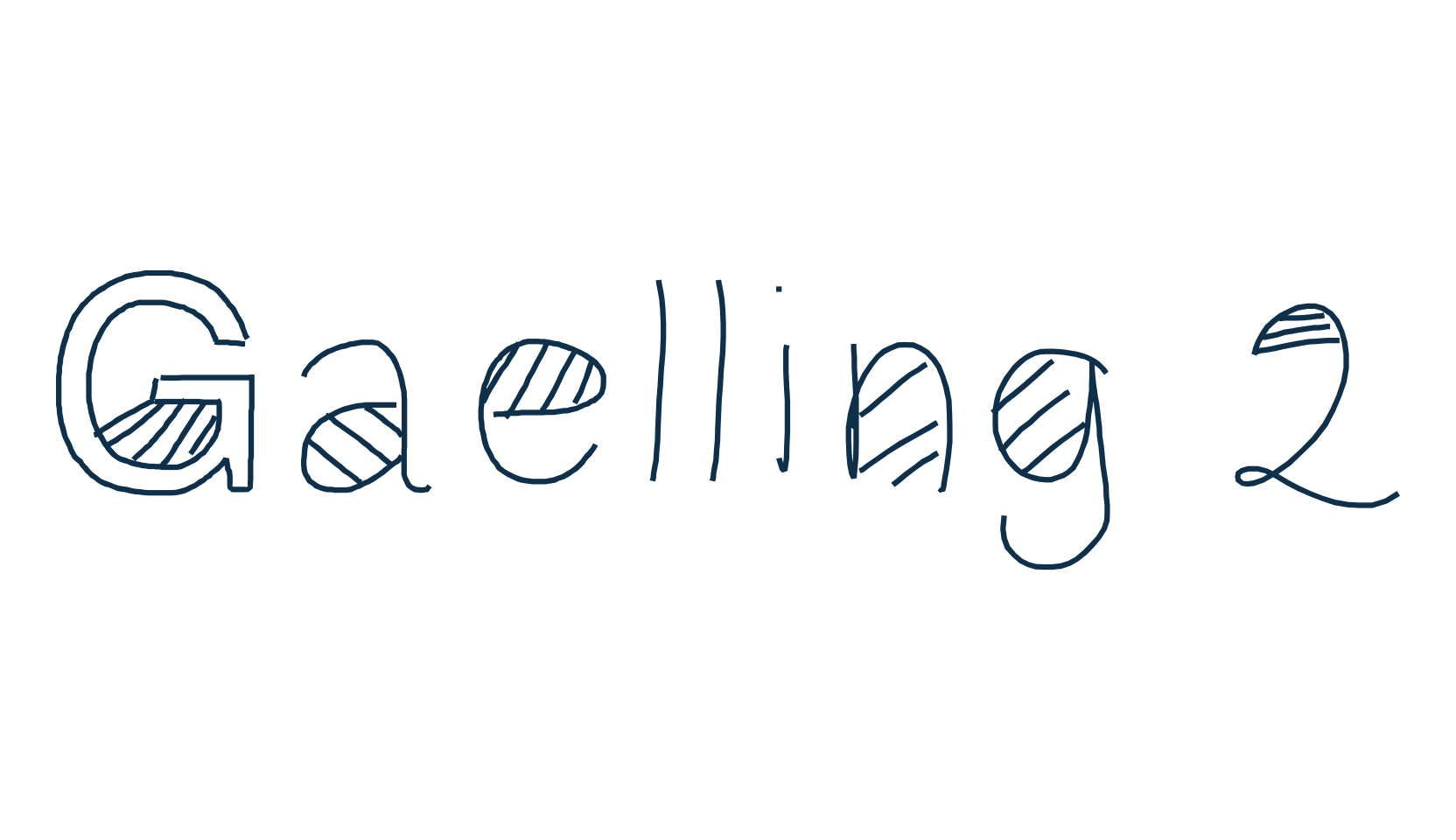 Gaelling 2, fancy decorative font preview