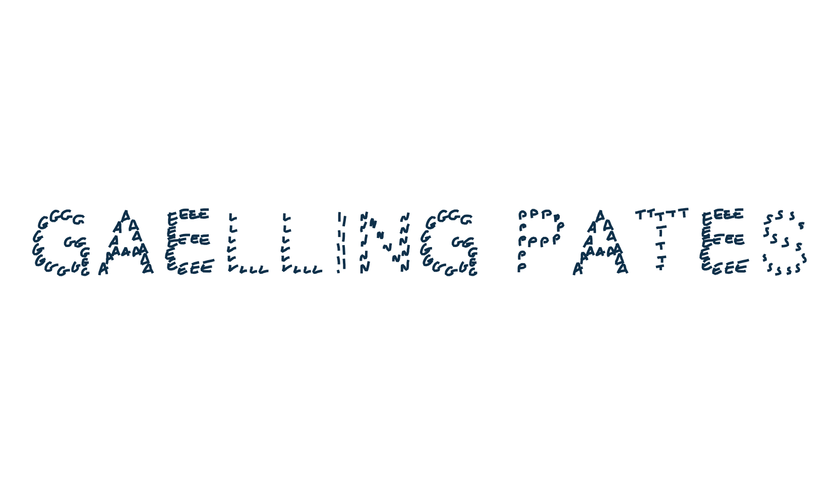 Gaelling pates, decorative font preview