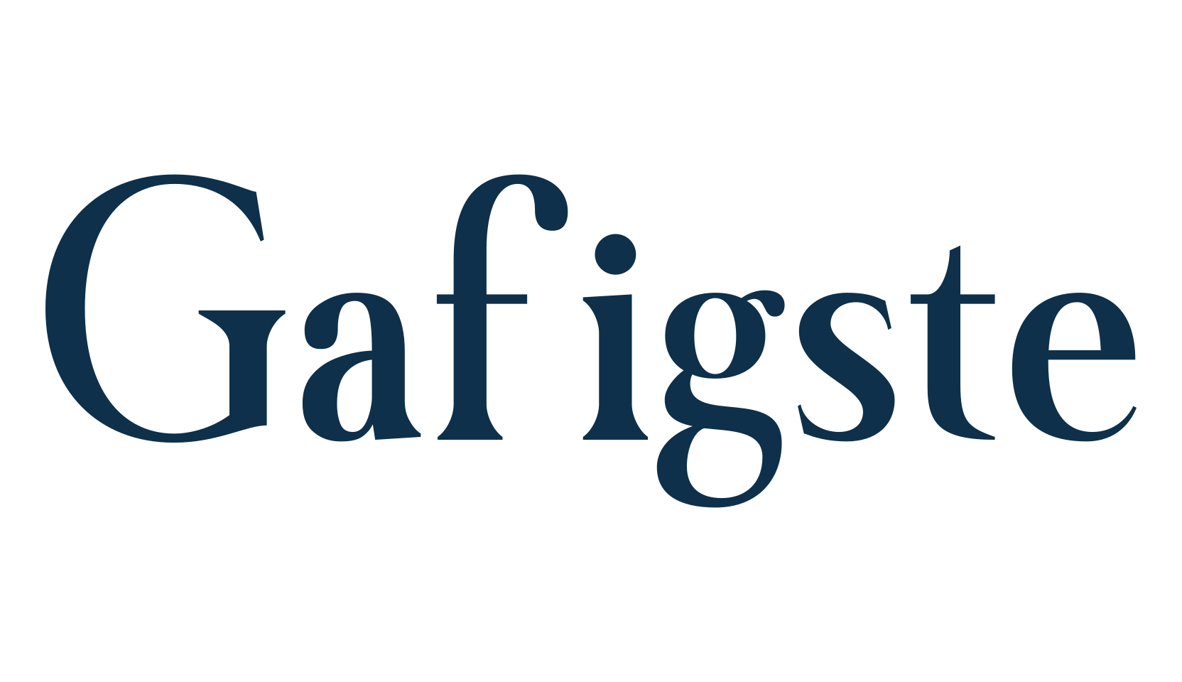 Gafigste, basic serif font preview