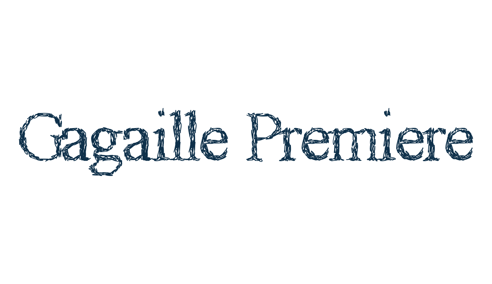 Gagaille Premiere, fancy various decorative font preview