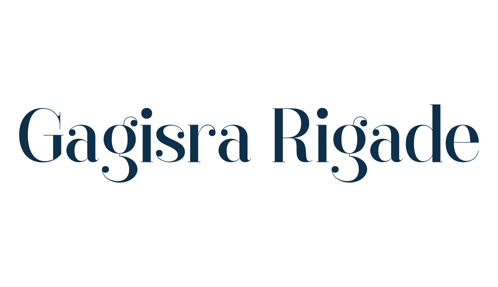Gagisra Rigade, basic serif font preview
