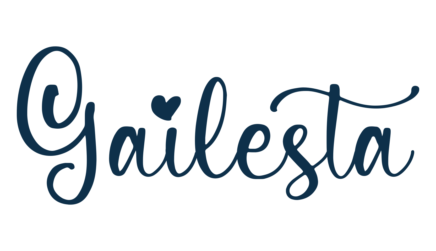 Gailesta, handwriting font preview