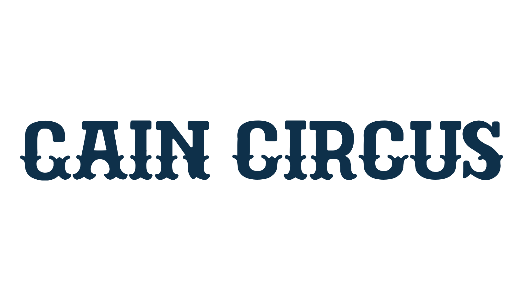 Gain Circus, retro font preview