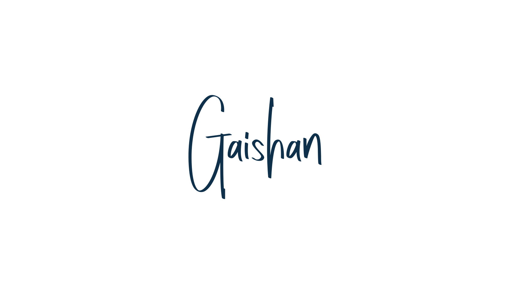 Gaishan, handwriting font preview