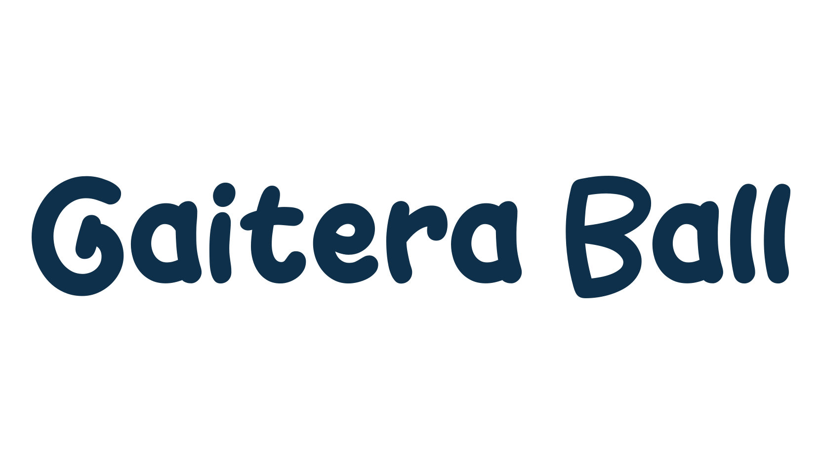 Gaitera Ball, fancy cartoon decorative font preview