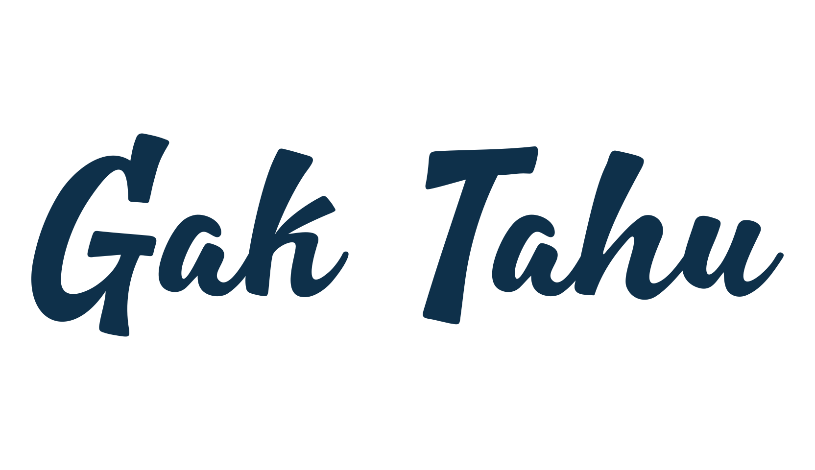 Gak Tahu, fancy various decorative script calligraphy font preview