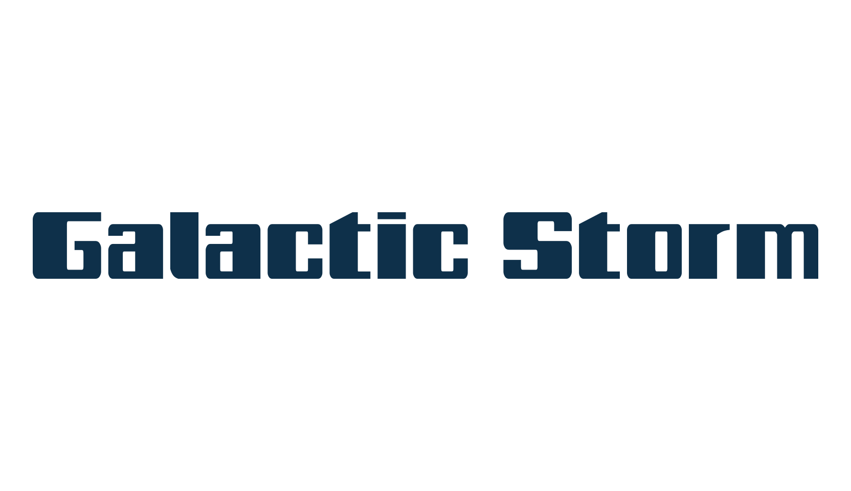 Galactic Storm, sci-fi font preview