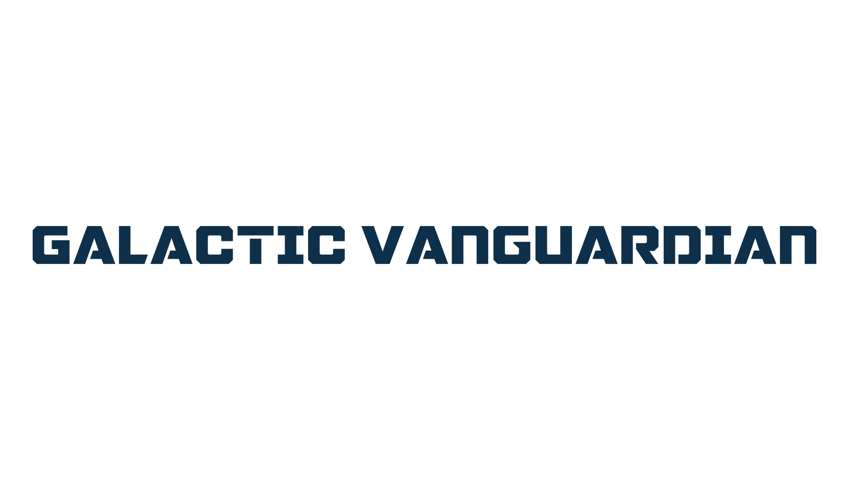 Galactic Vanguardian, techno sci-fi font preview
