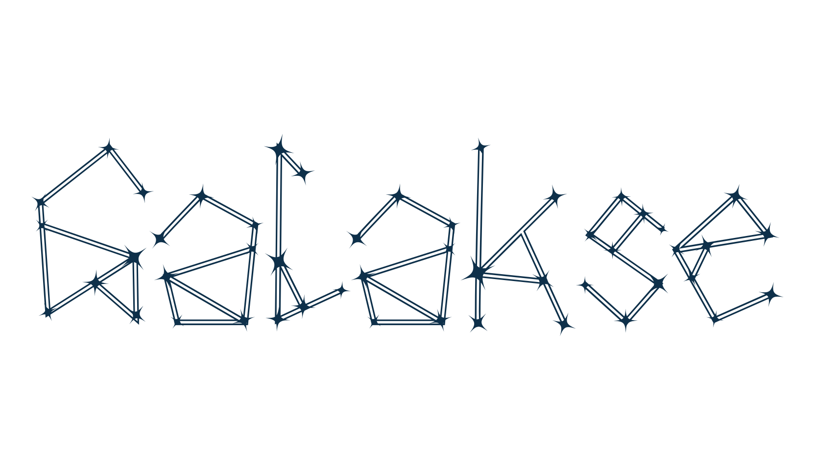 Galakse, fancy decorative font preview