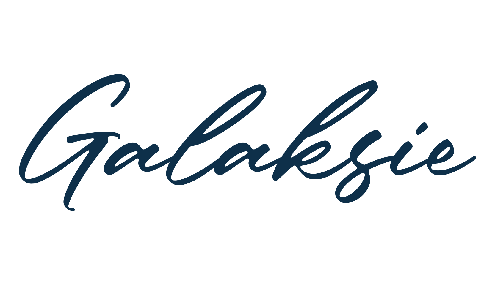 Galaksie, handwriting font preview