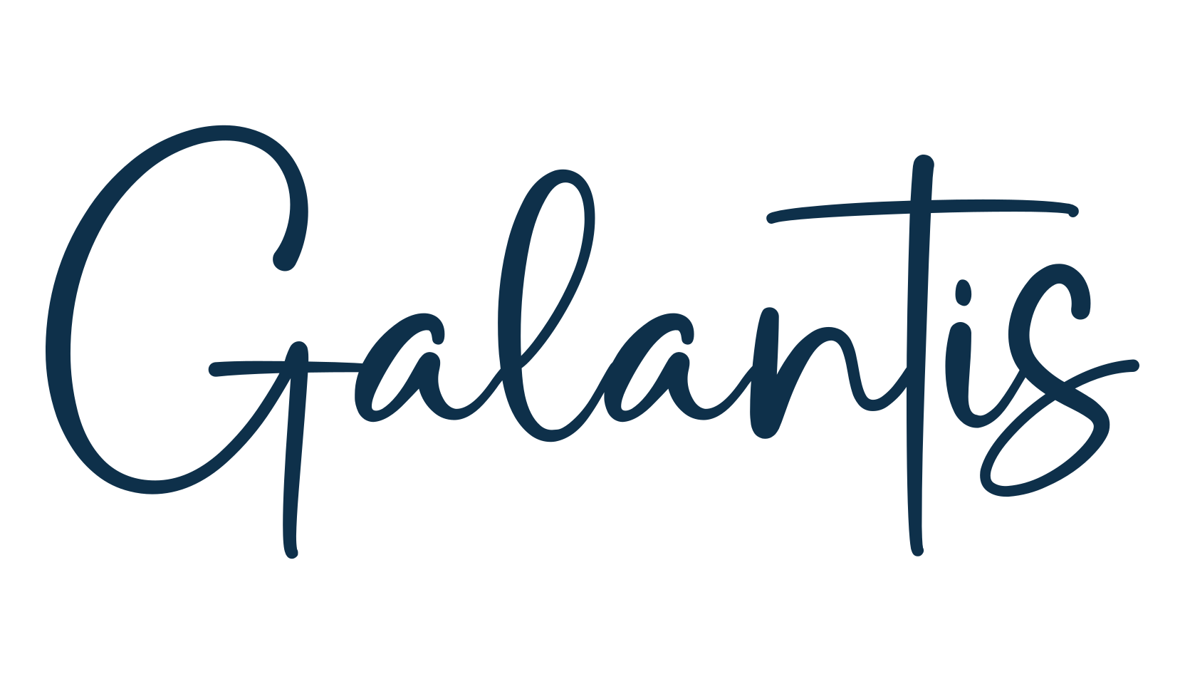 Galantis, handwriting font preview