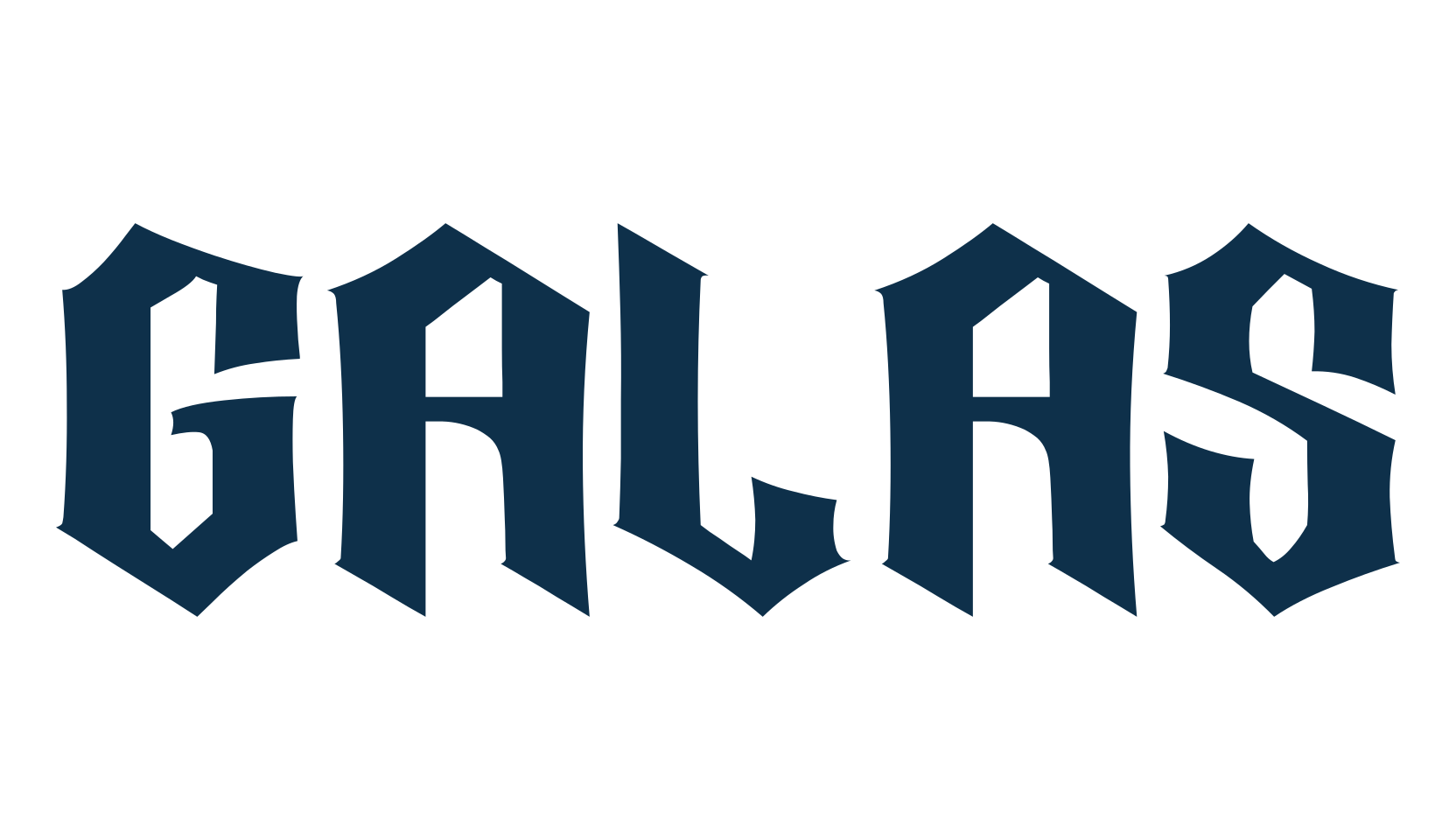 Galas, gothic modern font preview