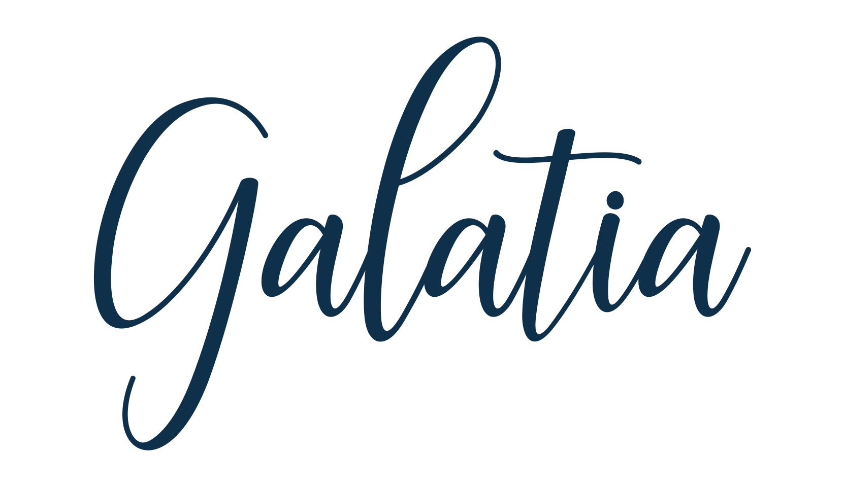 Galatia, script calligraphy fancy decorative font preview