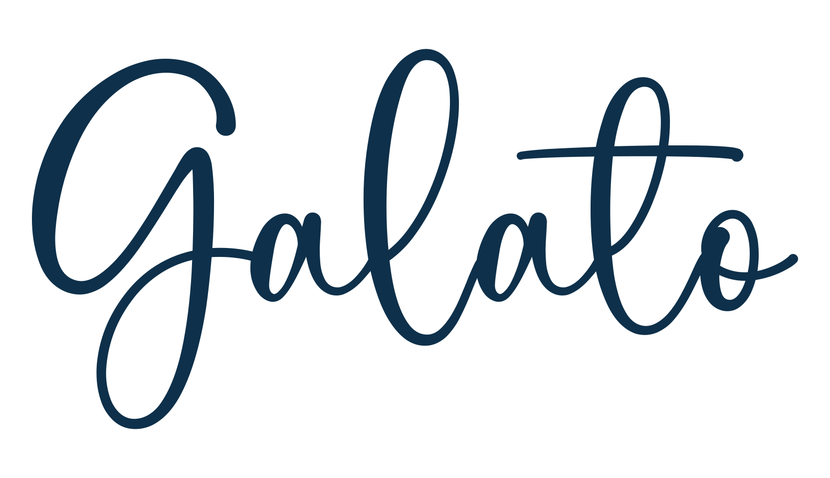 Galato, script handwritten fancy decorative calligraphy font preview