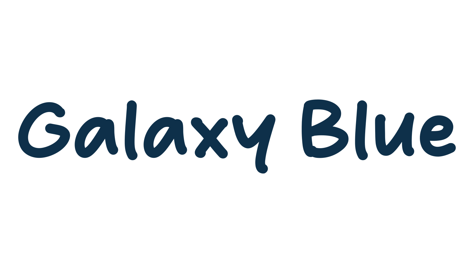 Galaxy Blue, script handwritten fancy decorative calligraphy font preview