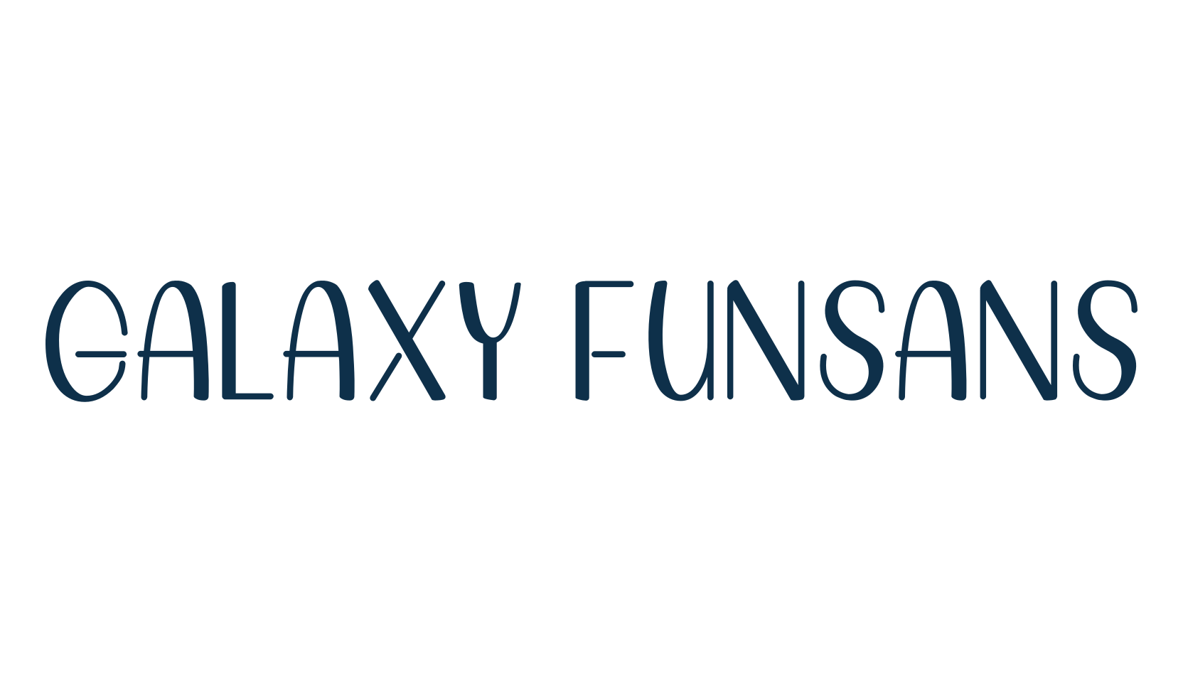 Galaxy Funsans, fancy cartoon decorative comic font preview