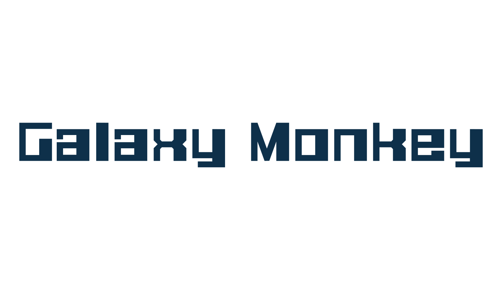 Galaxy Monkey, techno square sci-fi font preview