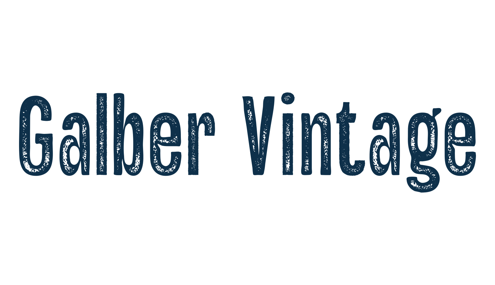 Galber Vintage, fancy eroded decorative font preview