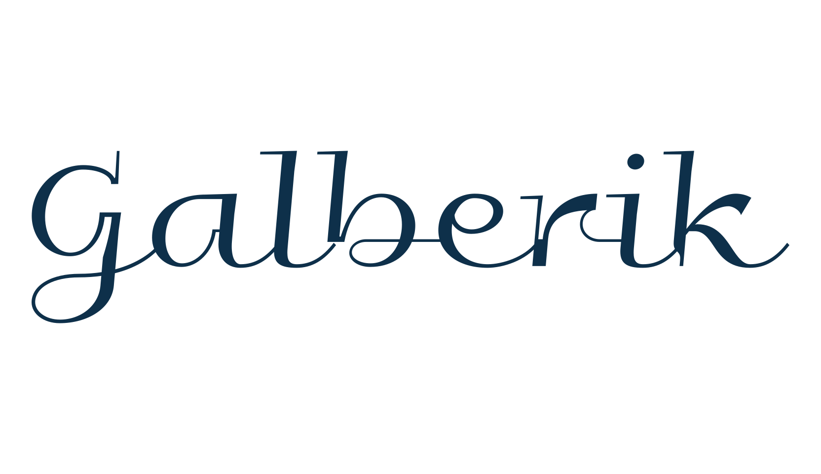 Galberik, fancy various decorative script calligraphy font preview