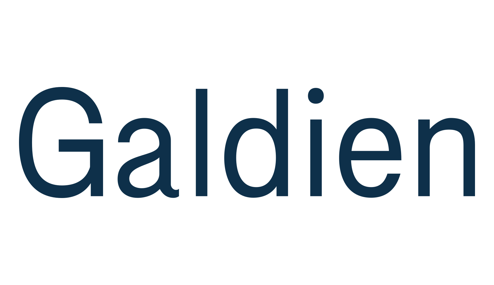 Galdien, basic sans serif font preview