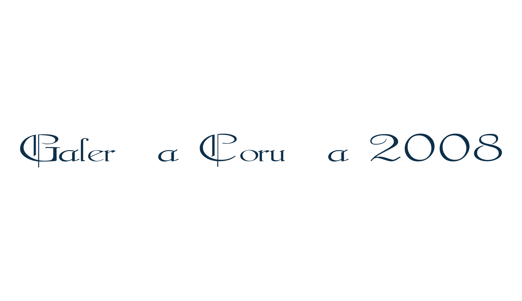 Galerìa Coruña 2008, fancy retro decorative font preview