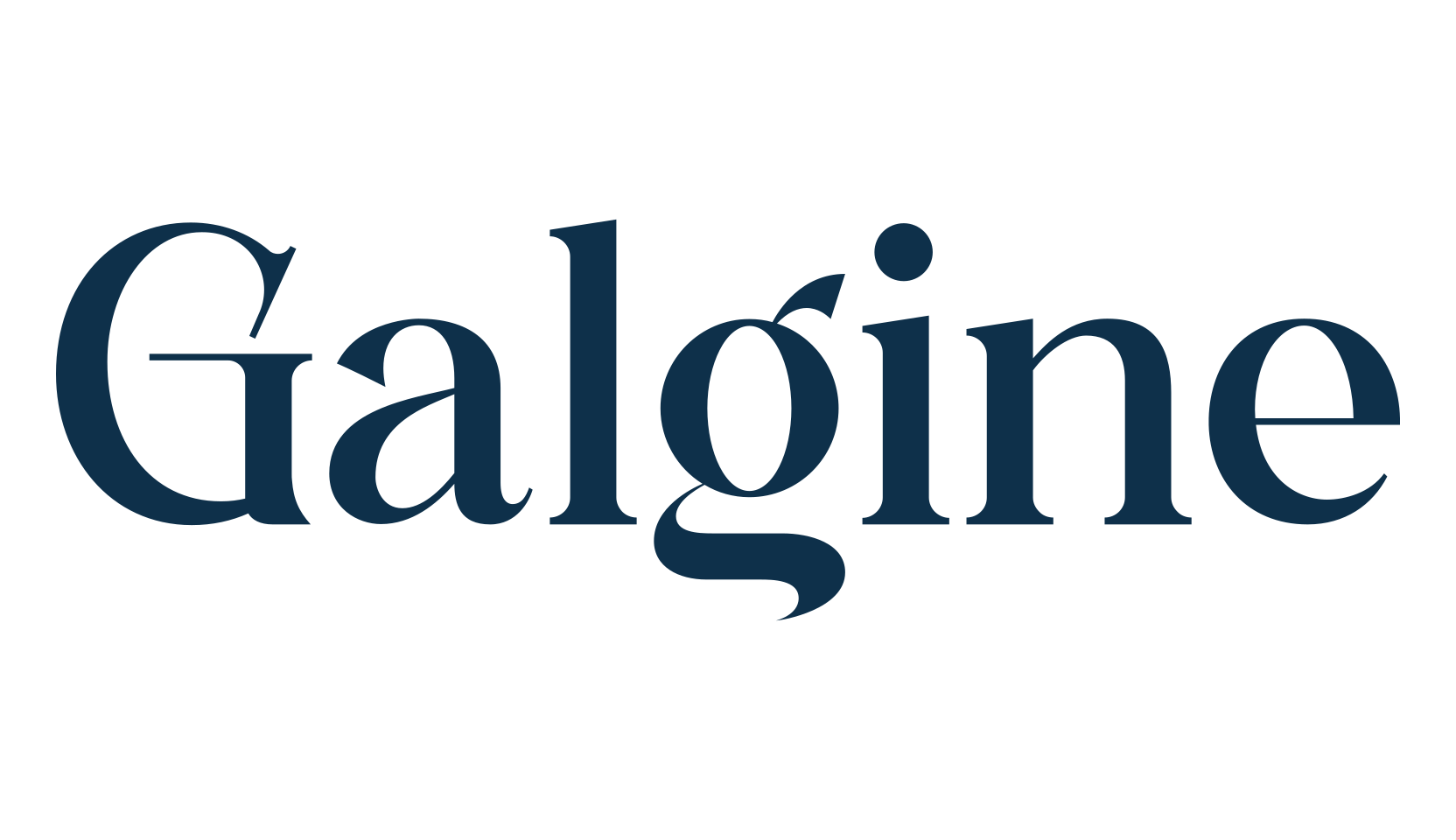 Galgine, basic serif font preview