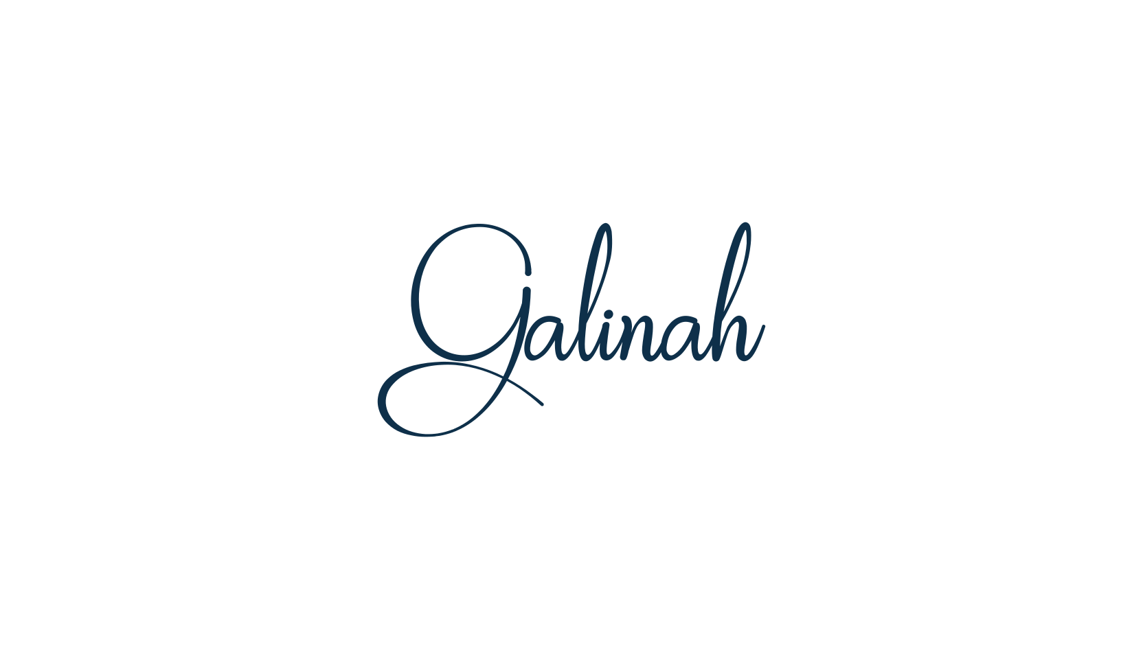 Galinah, calligraphy font preview