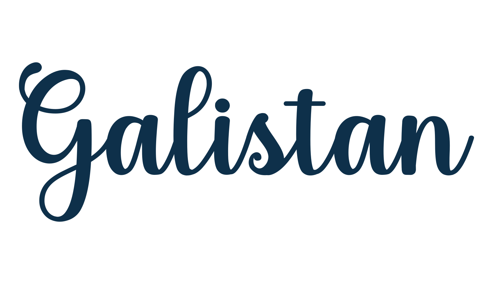 Galistan, script calligraphy fancy decorative font preview