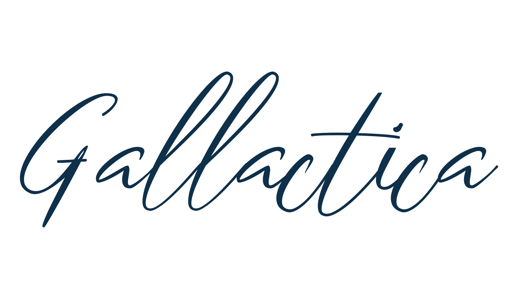 Gallactica, handwriting font preview