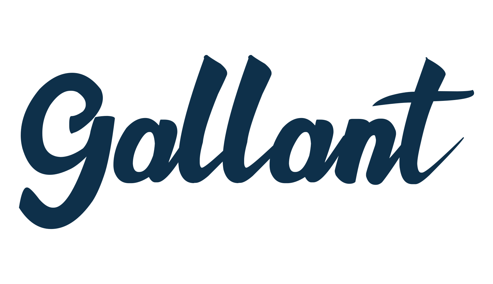 Gallant, script handwritten fancy decorative calligraphy font preview