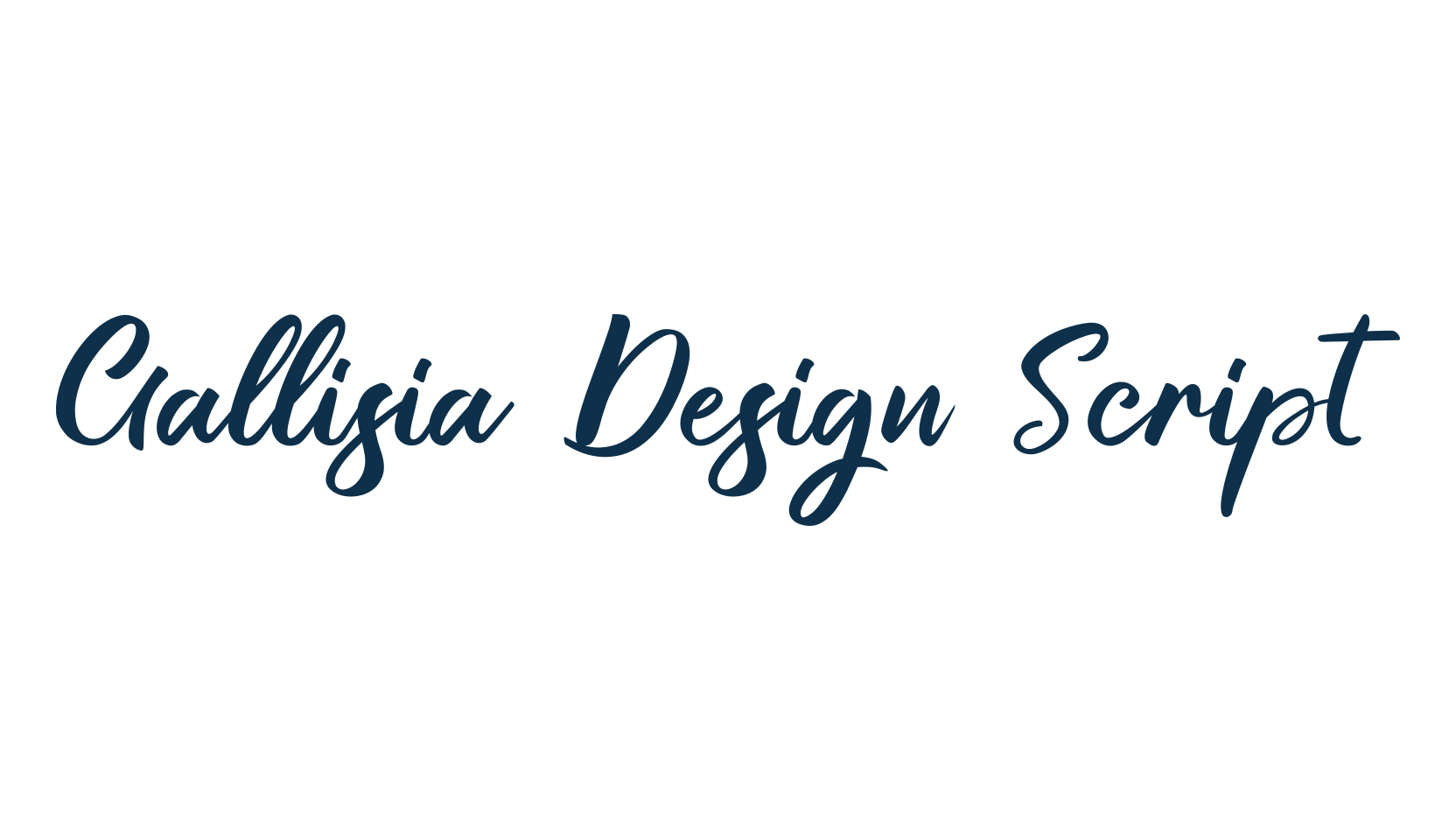 Gallisia Design Script, script brush fancy decorative calligraphy font preview
