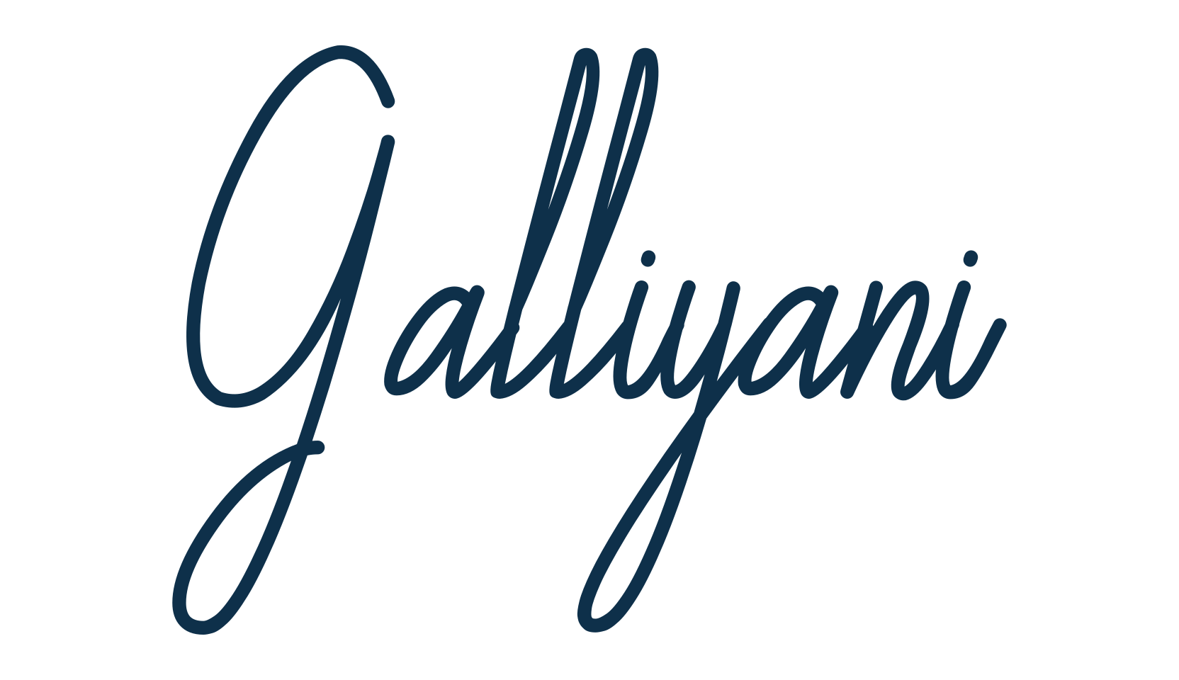 Galliyani, handwriting font preview