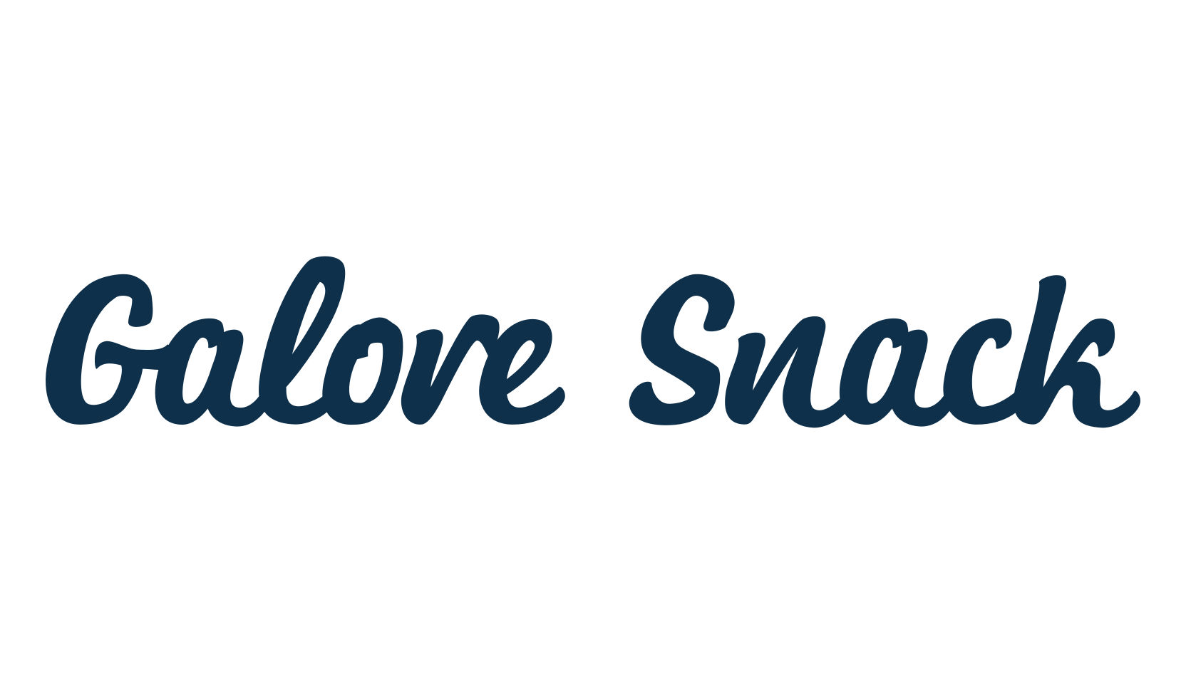 Galore Snack, fancy decorative font preview