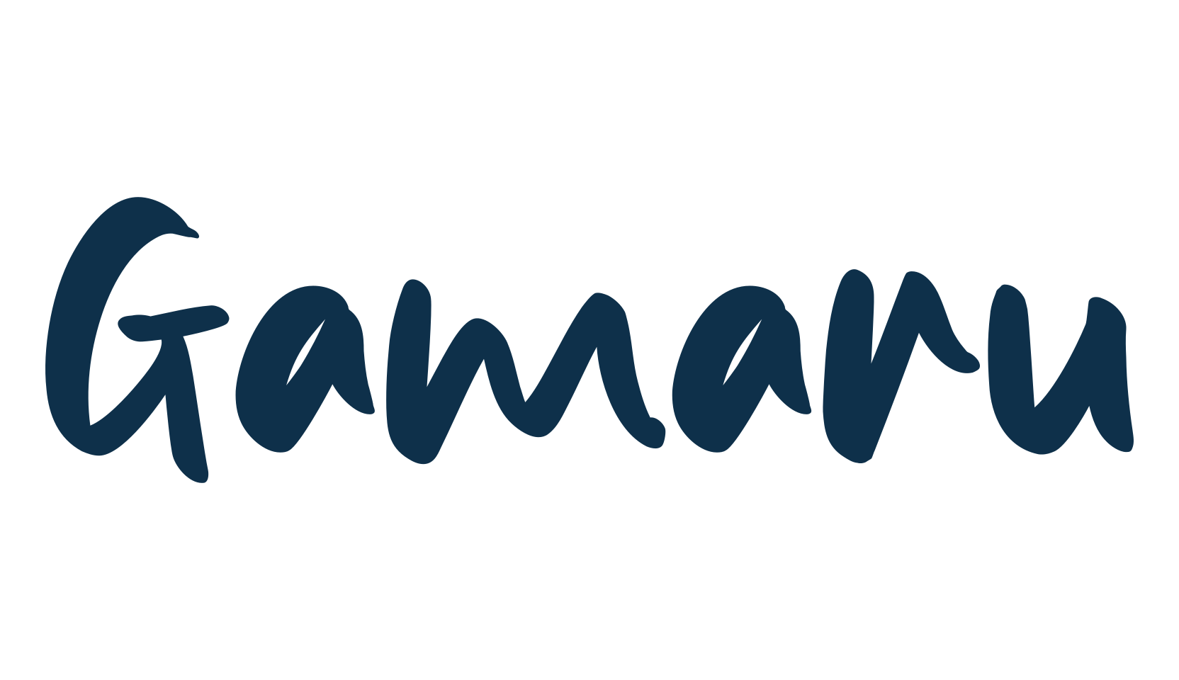 Gamaru, handwriting font preview