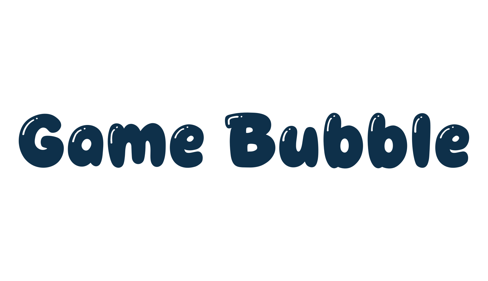 Game Bubble, cartoon font preview