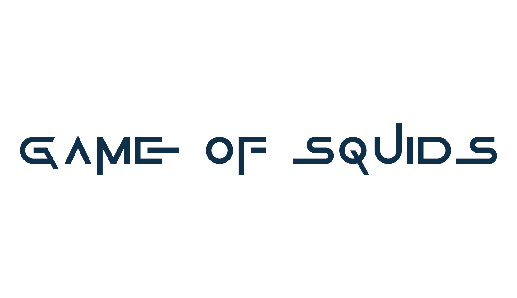 Game Of Squids, sci-fi font preview